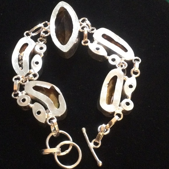 Unusual Citrine & Golden Pearl Bracelet - Picture 7 of 14